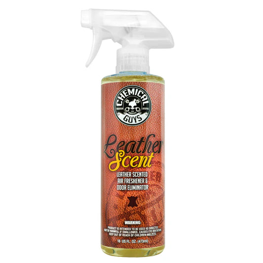 Chemical Guys Leather Scent Air Freshener and Odor Eliminator - 4 oz