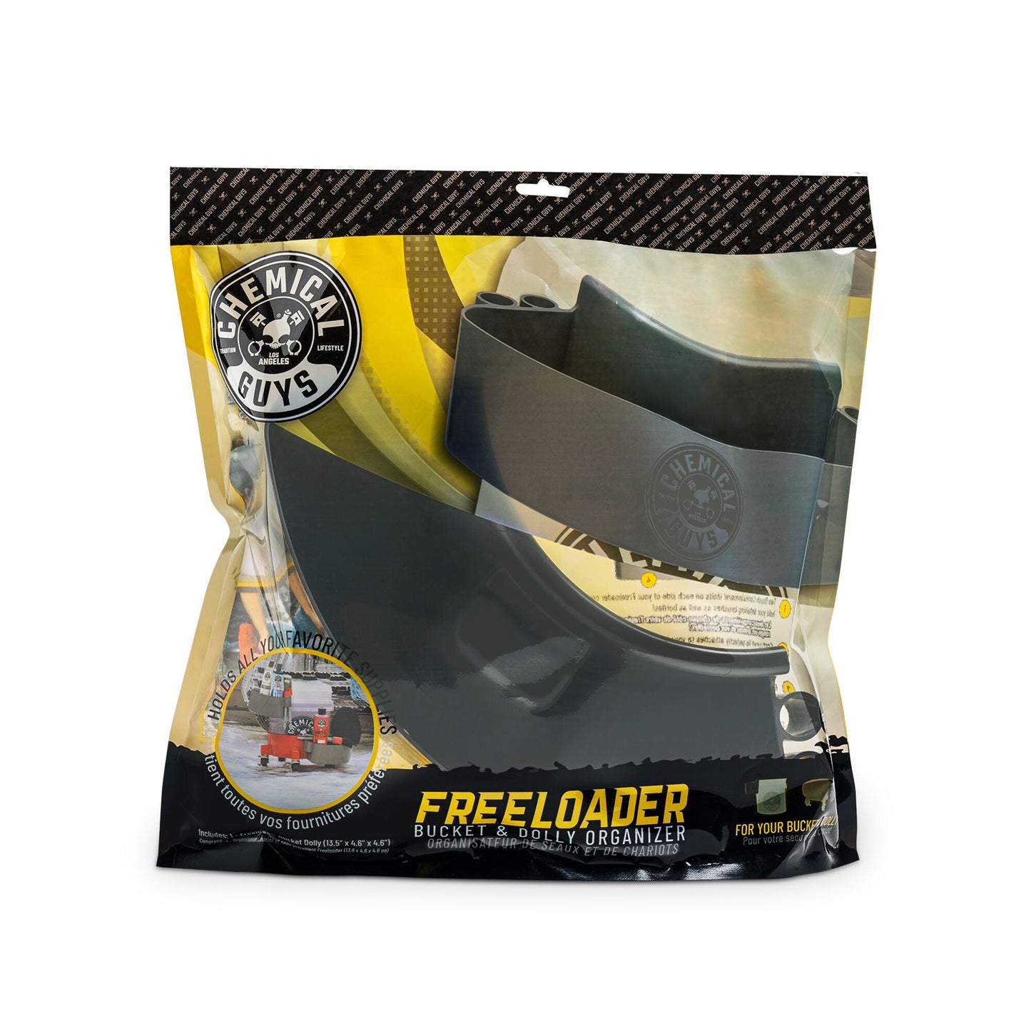 منظم دلو وعربة تحميل أسود