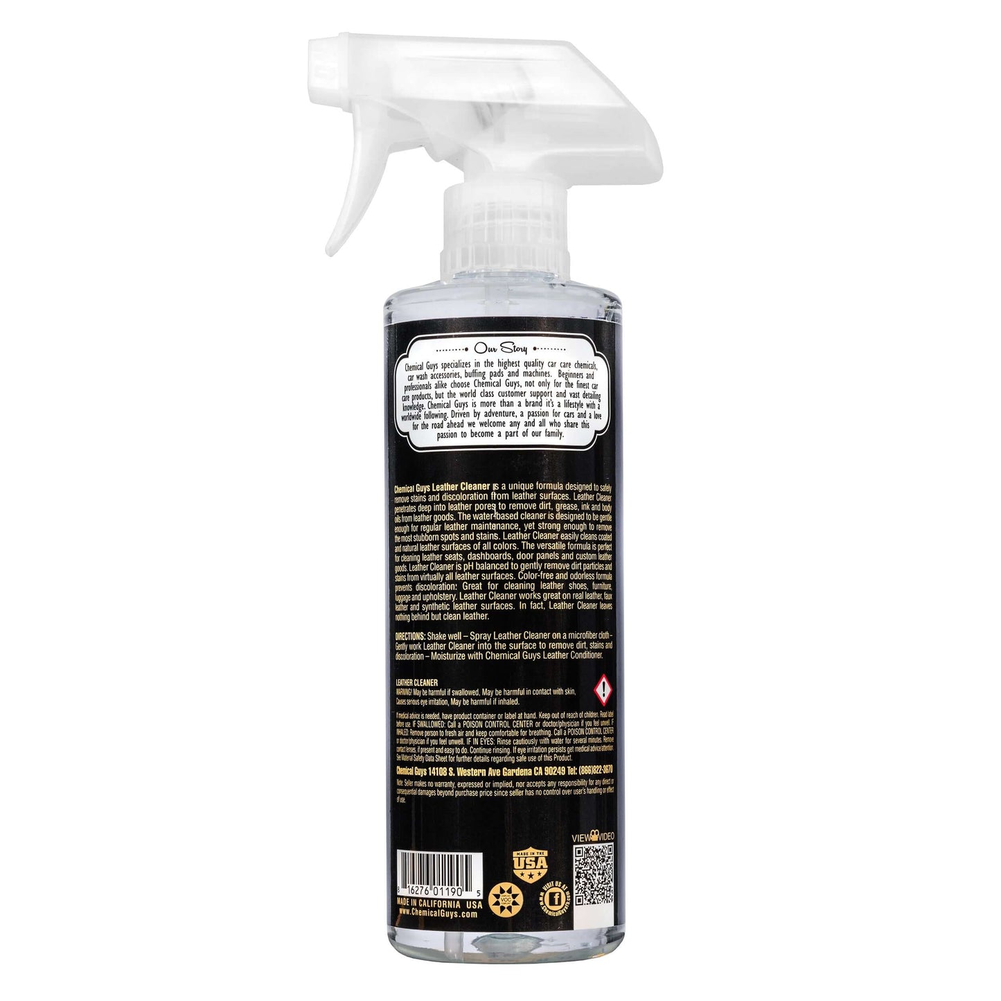 Chemical Guys Leather Cleaner Colorless and Odorless Super Cleaner - 16 oz