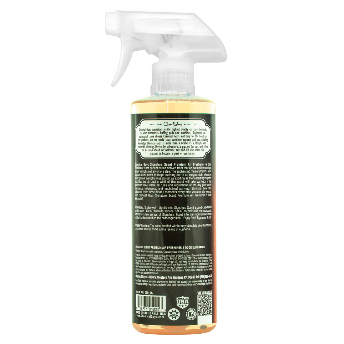 Chemical Guys Signature Scent Air Freshener and Odor Eliminator - 4 oz