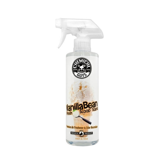 Chemical Guys Vanilla Bean Scent Air Freshener and Odor Eliminator - 16 oz