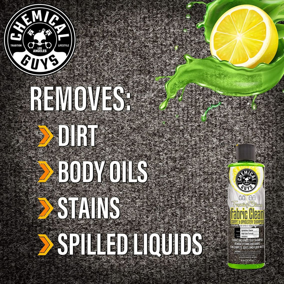 Chemical Guys Foaming Citrus Carpet and Upholstery Shampoo (CWS20316)